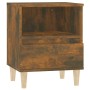 Mesitas de noche 2 unidades roble ahumado 40x35x50 cm de vidaXL, Mesitas de noche - Ref: Foro24-821805, Precio: 70,36 €, Desc...