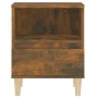Mesitas de noche 2 unidades roble ahumado 40x35x50 cm de vidaXL, Mesitas de noche - Ref: Foro24-821805, Precio: 70,36 €, Desc...