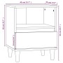 Mesitas de noche 2 unidades roble ahumado 40x35x50 cm de vidaXL, Mesitas de noche - Ref: Foro24-821805, Precio: 70,36 €, Desc...