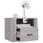 Mesitas de noche de pared 2 uds gris Sonoma 50x36x40 cm de vidaXL, Mesitas de noche - Ref: Foro24-816893, Precio: 82,52 €, De...