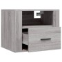 Mesitas de noche de pared 2 uds gris Sonoma 50x36x40 cm de vidaXL, Mesitas de noche - Ref: Foro24-816893, Precio: 82,52 €, De...