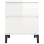 Mesita de noche blanco brillante 40x35x50 cm de vidaXL, Taquillas y armarios de almacenamiento - Ref: Foro24-821846, Precio: ...