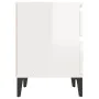 Mesita de noche blanco brillante 40x35x50 cm de vidaXL, Taquillas y armarios de almacenamiento - Ref: Foro24-821846, Precio: ...