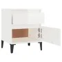 Mesita de noche blanco brillante 40x35x50 cm de vidaXL, Taquillas y armarios de almacenamiento - Ref: Foro24-821846, Precio: ...