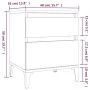 Mesita de noche blanco brillante 40x35x50 cm de vidaXL, Taquillas y armarios de almacenamiento - Ref: Foro24-821846, Precio: ...