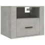 Mesita de noche de pared gris hormigón 50x36x40 cm de vidaXL, Mesitas de noche - Ref: Foro24-816888, Precio: 45,38 €, Descuen...