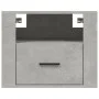 Mesita de noche de pared gris hormigón 50x36x40 cm de vidaXL, Mesitas de noche - Ref: Foro24-816888, Precio: 45,38 €, Descuen...