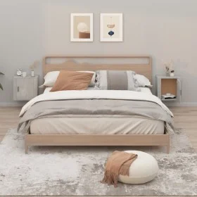 Mesitas de noche de pared 2 uds gris hormigón 50x30x47 cm de vidaXL, Mesitas de noche - Ref: Foro24-816873, Precio: 58,89 €, ...