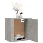 Mesitas de noche de pared 2 uds gris hormigón 50x30x47 cm de vidaXL, Mesitas de noche - Ref: Foro24-816873, Precio: 58,89 €, ...