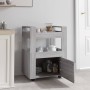 Carrito de cocina madera contrachapada gris Sonoma 60x45x80 cm de vidaXL, Carros de cocina y comedor - Ref: Foro24-816830, Pr...