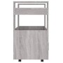 Carrito de cocina madera contrachapada gris Sonoma 60x45x80 cm de vidaXL, Carros de cocina y comedor - Ref: Foro24-816830, Pr...