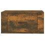 Mesita de noche de pared color roble ahumado 50x36x25 cm de vidaXL, Mesitas de noche - Ref: Foro24-816850, Precio: 27,96 €, D...