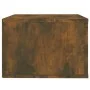 Mesita de noche de pared color roble ahumado 50x36x25 cm de vidaXL, Mesitas de noche - Ref: Foro24-816850, Precio: 27,73 €, D...