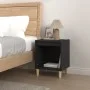Mesita de noche madera contrachapada negro 40x35x50 cm de vidaXL, Mesitas de noche - Ref: Foro24-821860, Precio: 32,73 €, Des...