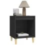 Mesita de noche madera contrachapada negro 40x35x50 cm de vidaXL, Mesitas de noche - Ref: Foro24-821860, Precio: 32,73 €, Des...