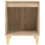 Mesitas de noche 2 unidades roble Sonoma 40x35x50 cm de vidaXL, Mesitas de noche - Ref: Foro24-821865, Precio: 50,34 €, Descu...