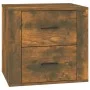 Mesita de noche color roble ahumado 50x39x47 cm de vidaXL, Taquillas y armarios de almacenamiento - Ref: Foro24-816709, Preci...
