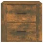 Mesita de noche color roble ahumado 50x39x47 cm de vidaXL, Taquillas y armarios de almacenamiento - Ref: Foro24-816709, Preci...
