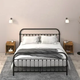 Mesitas de noche 2 unidades roble ahumado 40x35x50 cm de vidaXL, Mesitas de noche - Ref: Foro24-821885, Precio: 41,32 €, Desc...