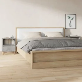 Mesitas de noche 2 unidades gris hormigón 40x35x50 cm de vidaXL, Mesitas de noche - Ref: Foro24-821803, Precio: 69,60 €, Desc...