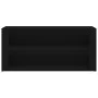 Mueble zapatero de madera contrachapada negro 100x35x45 cm de vidaXL, Zapateros y organizadores de calzado - Ref: Foro24-8169...