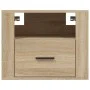 Mesitas de noche de pared 2 uds color roble Sonoma 50x36x40 cm de vidaXL, Mesitas de noche - Ref: Foro24-816887, Precio: 78,9...