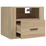 Mesitas de noche de pared 2 uds color roble Sonoma 50x36x40 cm de vidaXL, Mesitas de noche - Ref: Foro24-816887, Precio: 79,9...
