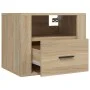 Mesitas de noche de pared 2 uds color roble Sonoma 50x36x40 cm de vidaXL, Mesitas de noche - Ref: Foro24-816887, Precio: 78,9...
