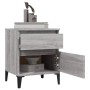 Mesitas de noche 2 unidades gris Sonoma 40x35x50 cm de vidaXL, Taquillas y armarios de almacenamiento - Ref: Foro24-821855, P...