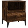 Mesita de noche roble ahumado 40x35x50 cm de vidaXL, Armarios y almacenamiento - Ref: Foro24-821820, Precio: 44,03 €, Descuen...