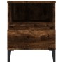 Mesita de noche roble ahumado 40x35x50 cm de vidaXL, Armarios y almacenamiento - Ref: Foro24-821820, Precio: 44,03 €, Descuen...