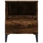 Mesita de noche roble ahumado 40x35x50 cm de vidaXL, Armarios y almacenamiento - Ref: Foro24-821820, Precio: 43,52 €, Descuen...