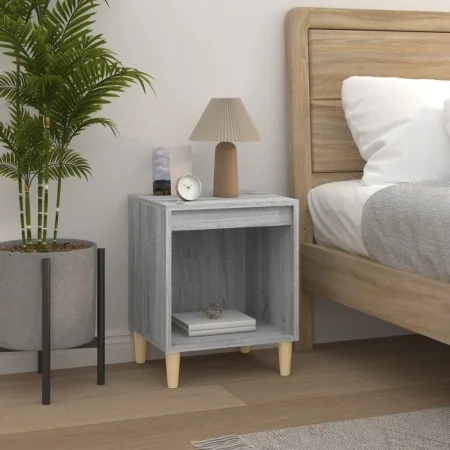 Mesita de noche gris Sonoma 40x35x50 cm de vidaXL, Mesitas de noche - Ref: Foro24-821870, Precio: 32,46 €, Descuento: %