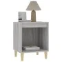 Mesita de noche gris Sonoma 40x35x50 cm de vidaXL, Mesitas de noche - Ref: Foro24-821870, Precio: 32,46 €, Descuento: %