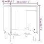 Mesita de noche gris Sonoma 40x35x50 cm de vidaXL, Mesitas de noche - Ref: Foro24-821870, Precio: 32,85 €, Descuento: %
