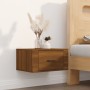 Mesita de noche de pared color roble marrón 50x36x25 cm de vidaXL, Mesitas de noche - Ref: Foro24-816854, Precio: 31,97 €, De...