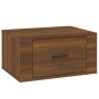 Mesita de noche de pared color roble marrón 50x36x25 cm de vidaXL, Mesitas de noche - Ref: Foro24-816854, Precio: 31,97 €, De...