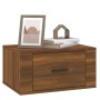 Mesita de noche de pared color roble marrón 50x36x25 cm de vidaXL, Mesitas de noche - Ref: Foro24-816854, Precio: 31,97 €, De...