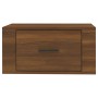 Mesita de noche de pared color roble marrón 50x36x25 cm de vidaXL, Mesitas de noche - Ref: Foro24-816854, Precio: 31,97 €, De...