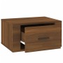 Mesita de noche de pared color roble marrón 50x36x25 cm de vidaXL, Mesitas de noche - Ref: Foro24-816854, Precio: 31,97 €, De...