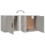 Mesita de noche de pared gris hormigón 50x30x47 cm de vidaXL, Mesitas de noche - Ref: Foro24-816872, Precio: 34,92 €, Descuen...