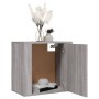 Mesitas de noche de pared 2 uds gris Sonoma 50x30x47 cm de vidaXL, Mesitas de noche - Ref: Foro24-816877, Precio: 45,35 €, De...