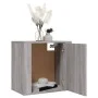 Mesitas de noche de pared 2 uds gris Sonoma 50x30x47 cm de vidaXL, Mesitas de noche - Ref: Foro24-816877, Precio: 44,95 €, De...