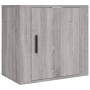 Mesitas de noche de pared 2 uds gris Sonoma 50x30x47 cm de vidaXL, Mesitas de noche - Ref: Foro24-816877, Precio: 45,35 €, De...