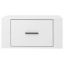 Mesitas de noche de pared 2 uds blanco brillante 50x36x25 cm de vidaXL, Mesitas de noche - Ref: Foro24-816845, Precio: 49,21 ...
