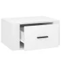 Wall bedside tables 2 pcs glossy white 50x36x25 cm by vidaXL, Nightstands - Ref: Foro24-816845, Price: 49,21 €, Discount: %