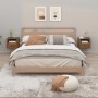 Mesitas de noche de pared 2 uds roble marrón 50x36x40 cm de vidaXL, Mesitas de noche - Ref: Foro24-816895, Precio: 70,54 €, D...