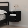 Mesita de noche de pared negro 50x36x40 cm de vidaXL, Mesitas de noche - Ref: Foro24-816882, Precio: 47,89 €, Descuento: %