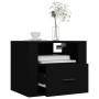 Mesita de noche de pared negro 50x36x40 cm de vidaXL, Mesitas de noche - Ref: Foro24-816882, Precio: 47,89 €, Descuento: %