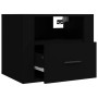 Mesita de noche de pared negro 50x36x40 cm de vidaXL, Mesitas de noche - Ref: Foro24-816882, Precio: 47,89 €, Descuento: %